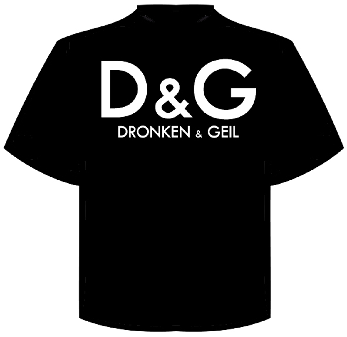 T-Shirt "dronken en geil"